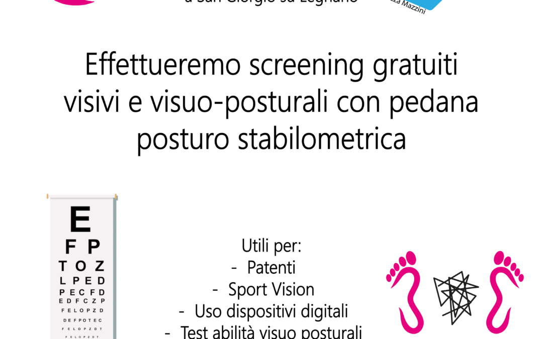 Screening visuo posturali alla Notte Bianca